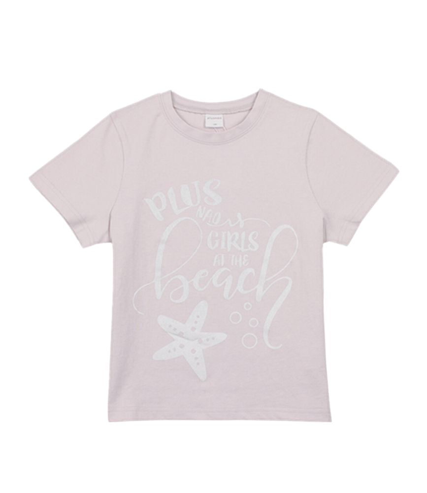 子供服 プリントTシャツ 半袖Tシャツ 女の子 男の子 キッズ E-ライトペールピンク バリエーション画像