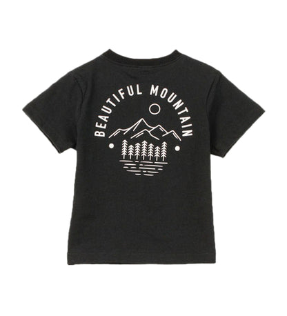 子供服 バックプリントTシャツ 半袖Tシャツ 男の子 女の子 キッズ B-ブラック バリエーション画像