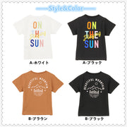 子供服 バックプリントTシャツ 半袖Tシャツ 男の子 女の子 キッズ ジュニア ベビー リンクコーデ トップス かわいい 可愛い カットソー カジュアル デザイン豊富 ロゴ ラウンドネック クルーネック 丸首 通園 通学 子ども こども 夏服