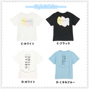 子供服 バックプリントTシャツ 半袖Tシャツ 男の子 女の子 キッズ ジュニア ベビー リンクコーデ トップス かわいい 可愛い カットソー カジュアル デザイン豊富 ロゴ ラウンドネック クルーネック 丸首 通園 通学 子ども こども 夏服