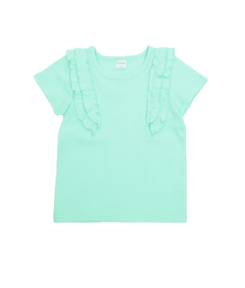子供服 半袖 Tシャツ 女の子 ガールズ カットソー A-ミント バリエーション画像