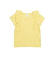 子供服 半袖 Tシャツ 女の子 ガールズ カットソー フリル トップス 衿付き バックリボン フロントリボン キッズ ジュニア 春服 夏服 かわいい 着回し ヘビロテ 丸衿 子ども プラスナオ