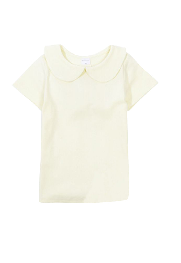 子供服 半袖 Tシャツ 女の子 ガールズ カットソー B-アイボリー バリエーション画像