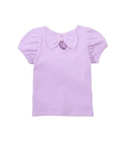 子供服 半袖 Tシャツ 女の子 ガールズ カットソー B-ラベンダー バリエーション画像