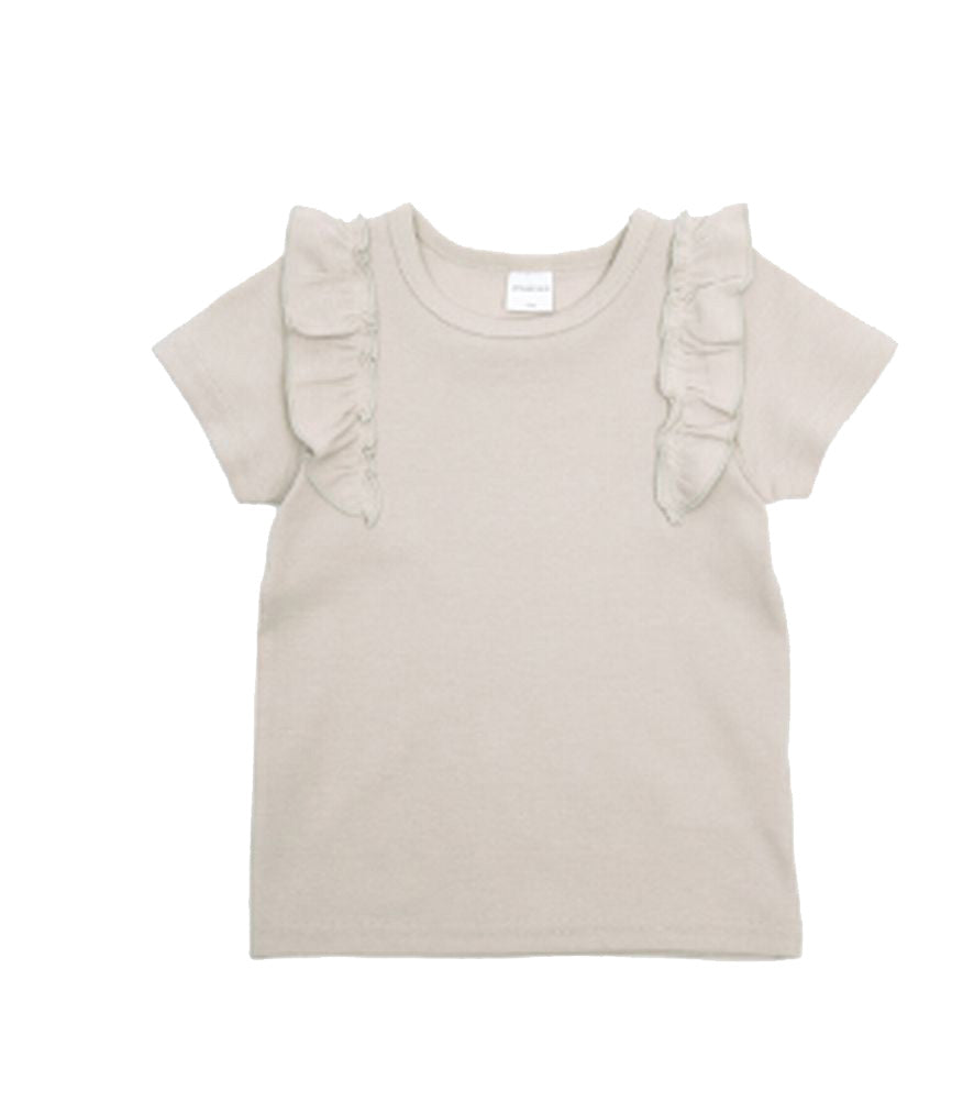 子供服 半袖 Tシャツ 女の子 ガールズ カットソー C-グレージュ バリエーション画像