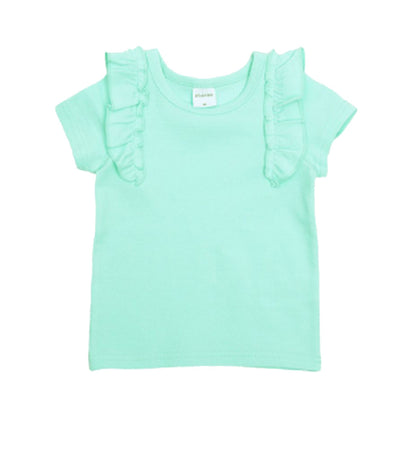 子供服 半袖 Tシャツ 女の子 ガールズ カットソー C-ミント バリエーション画像