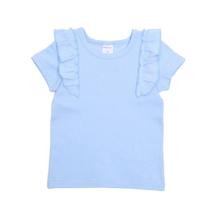 子供服 半袖 Tシャツ 女の子 ガールズ カットソー C-サックスブルー バリエーション画像