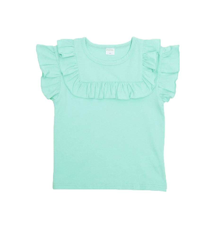 子供服 半袖 Tシャツ 女の子 ガールズ カットソー A-ミント バリエーション画像