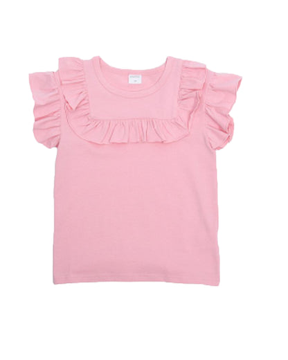 子供服 半袖 Tシャツ 女の子 ガールズ カットソー A-ピンク バリエーション画像