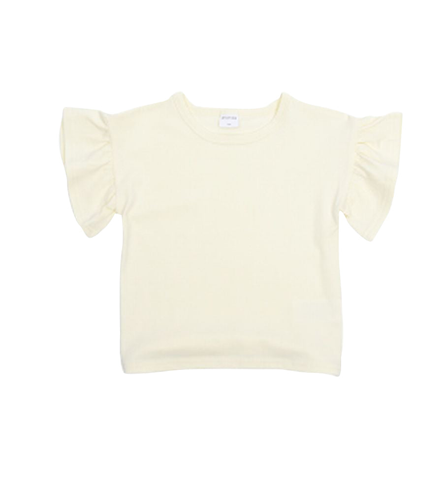子供服 半袖 Tシャツ 女の子 ガールズ カットソー B-アイボリー バリエーション画像