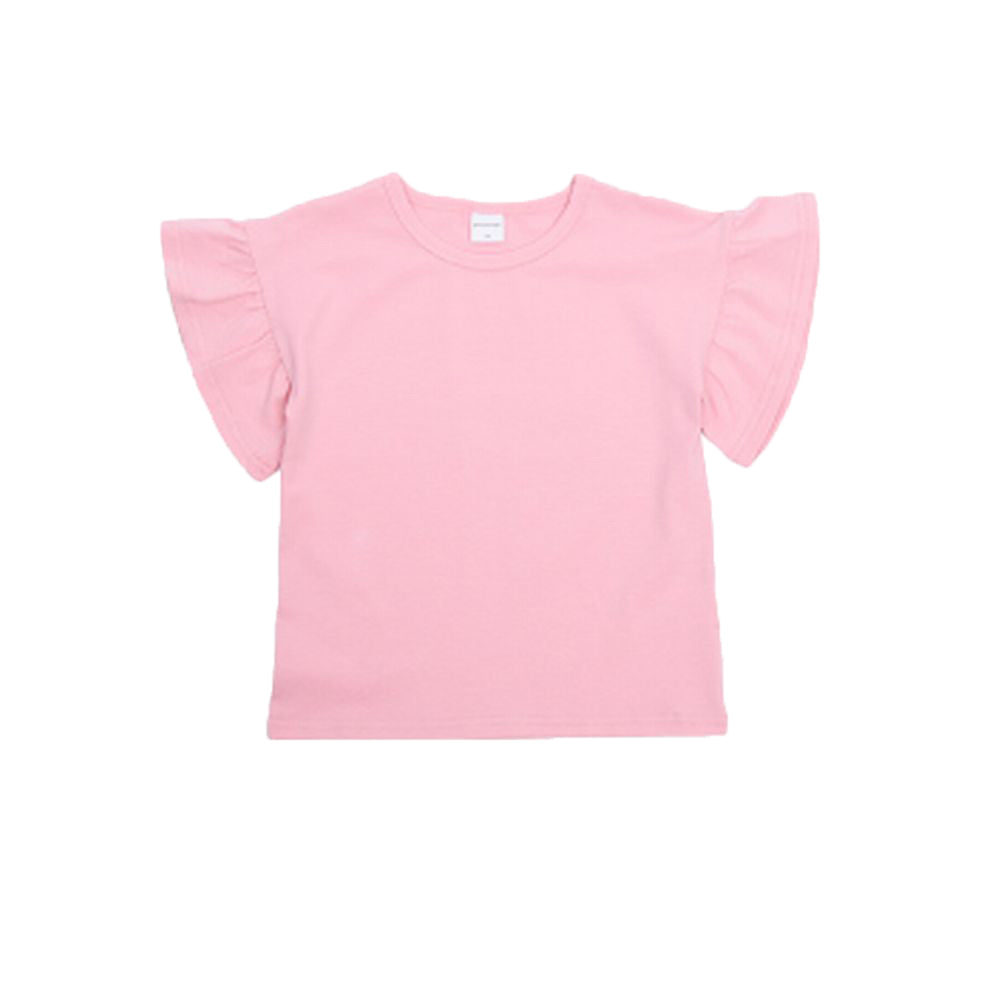 子供服 半袖 Tシャツ 女の子 ガールズ カットソー B-ピンク バリエーション画像