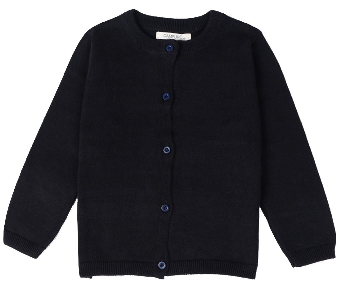 カーディガン 子供服 こども服 キッズ ベビー 長袖 ブラック バリエーション画像