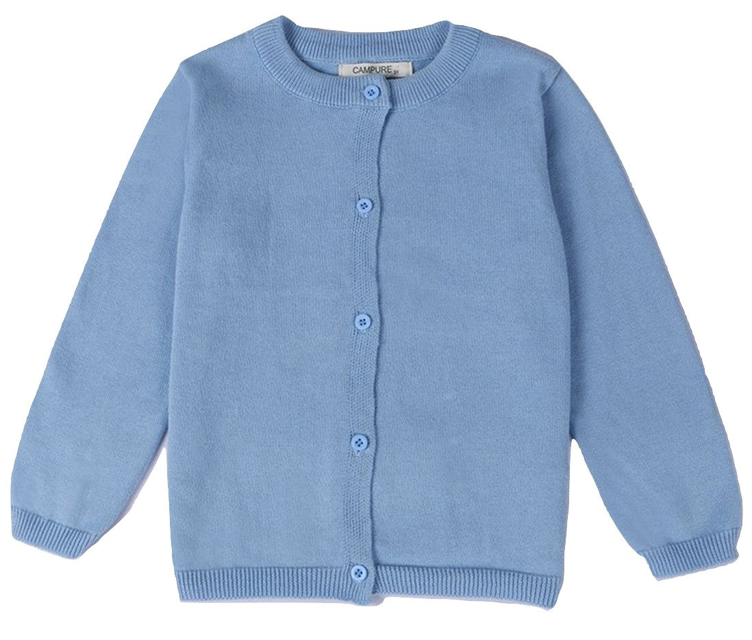 カーディガン 子供服 こども服 キッズ ベビー 長袖 ライトブルー バリエーション画像