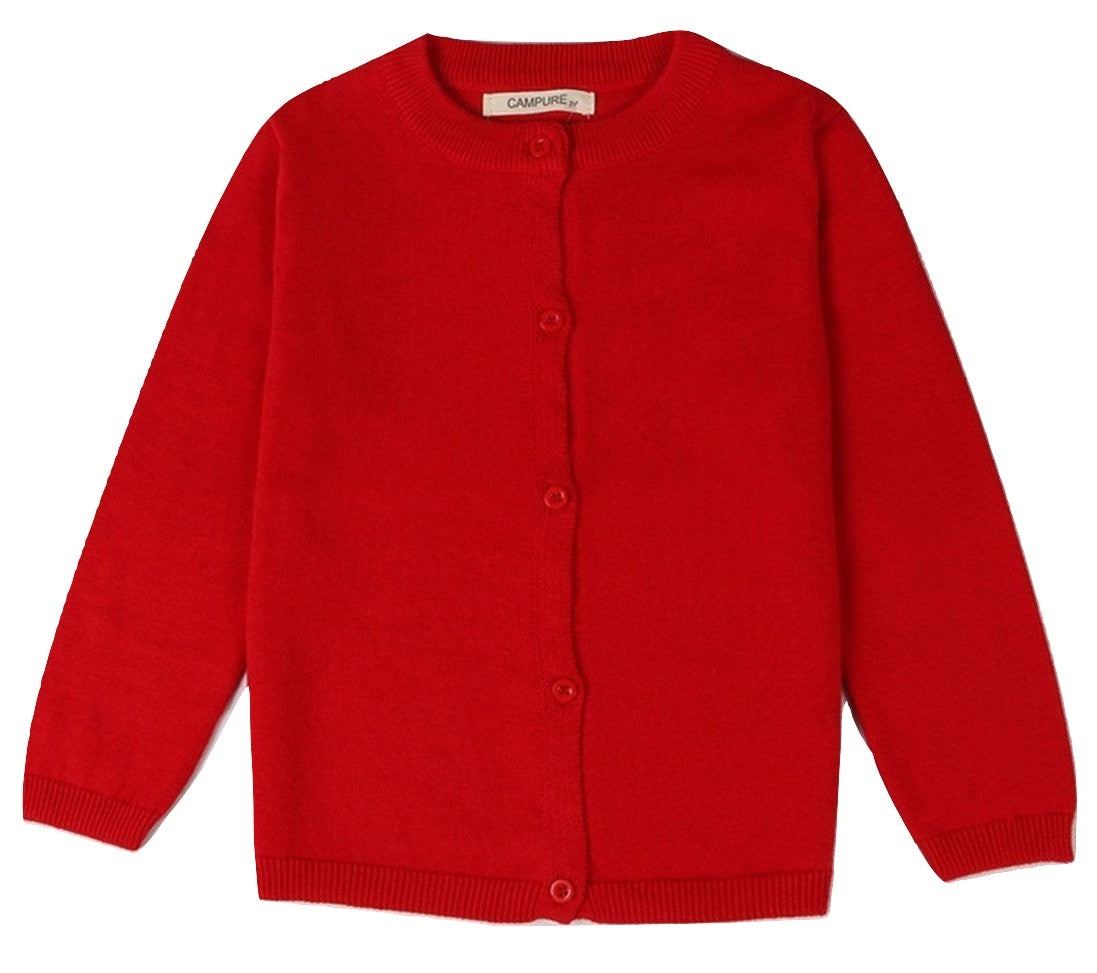 カーディガン 子供服 こども服 キッズ ベビー 長袖 レッド バリエーション画像
