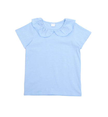 子供服 半袖 Tシャツ 女の子 ガールズ カットソー A-サックスブルー バリエーション画像