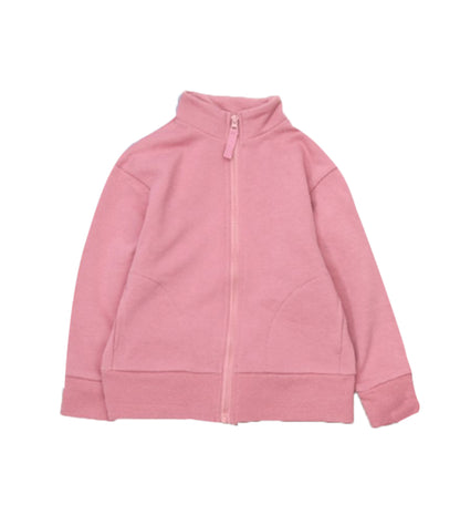 子供服 スウェットブルゾン ジップアップジャンパー 女の子 男の子 裏毛 クスミピンク バリエーション画像