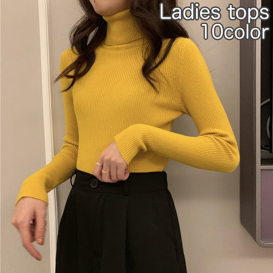 ニット リブニット レディース 女性 トップス 長袖 商品画像