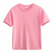 キッズTシャツ 無地Tシャツ Tシャツ トップス 子供服 キッズ服 ジュニア服 男女兼用 無地 ボーダー柄 半袖 ラウンドネック 普段着 衣装 イベント 子供会 運動会 発表会 コスプレ ハロウィン シンプル 子供 こども キッズ ジュニア 小学生 男の子 男児 女の子 女児 ホワイト ブラック グレー ピンク レッド ブルー グリーン オレンジ イエロー
