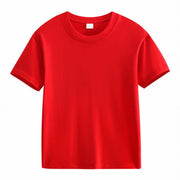 キッズTシャツ 無地Tシャツ Tシャツ トップス 子供服 キッズ服 ジュニア服 男女兼用 無地 ボーダー柄 半袖 ラウンドネック 普段着 衣装 イベント 子供会 運動会 発表会 コスプレ ハロウィン シンプル 子供 こども キッズ ジュニア 小学生 男の子 男児 女の子 女児 ホワイト ブラック グレー ピンク レッド ブルー グリーン オレンジ イエロー