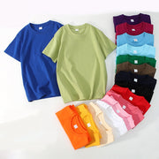 キッズTシャツ 無地Tシャツ Tシャツ トップス 子供服 キッズ服 ジュニア服 男女兼用 無地 ボーダー柄 半袖 ラウンドネック 普段着 衣装 イベント 子供会 運動会 発表会 コスプレ ハロウィン シンプル 子供 こども キッズ ジュニア 小学生 男の子 男児 女の子 女児 ホワイト ブラック グレー ピンク レッド ブルー グリーン オレンジ イエロー