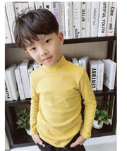 カットソー 長袖 ロングTシャツ 子供 キッズ ジュニア 女の子 男の子 トップス ハイネック 無地 単色 シンプル 秋冬 着回し 合わせやすい 子供服