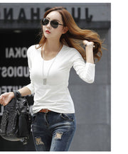 長袖カットソー 長袖 レディース ロンT Uネック ラウンドネック Vネック 無地 トップス インナー Tシャツ シンプル スリム ブラック ホワイト かわいい おしゃれ カジュアル 着回し