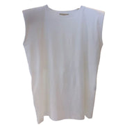 カットソー ノースリーブ Tシャツ トップス プルオーバー レディース 女性 シンプル 無地 おしゃれ カジュアル 大きいサイズ クルーネック ラウンドネック 着回し デイリー 婦人服 インナー 重ね着 ホワイト 白 ブラック 黒 ブラウン 茶 20代 30代 40代 50代 10代