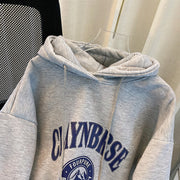 パーカーワンピース レディース 女性 長袖 ロング丈 プルオーバー フード付き フード紐 スリット フロントプリント ロゴ シンプル かわいい