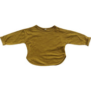 ロングTシャツ カットソー ベビー キッズ 子供用 女の子 男の子 トップス 長袖 ラウンドネック ラウンドカット 無地 単色 シンプル お洒落 お出かけ 普段使い 女児 男児 子供服