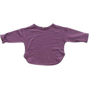 ロングTシャツ カットソー ベビー キッズ 子供用 女の子 男の子 トップス 長袖 ラウンドネック ラウンドカット 無地 単色 シンプル お洒落 お出かけ 普段使い 女児 男児 子供服