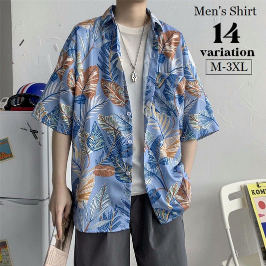 アロハシャツ カジュアルシャツ 半袖 メンズ トップス 前開き 商品画像