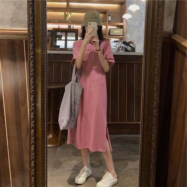 Tシャツワンピース 半袖 レディース 婦人服 女性 ミモレ丈 商品画像3