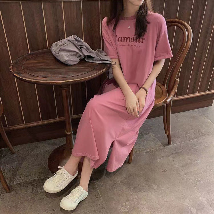 Tシャツワンピース 半袖 レディース 婦人服 女性 ミモレ丈 商品画像5