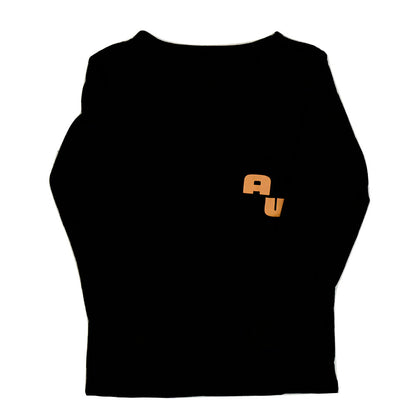 長袖Tシャツ カットソー ロンT プリントTシャツ ロゴ カジュアル ブラック バリエーション画像