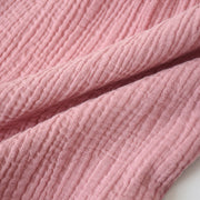 湯上がり ワンピース ルームウェア ガーゼ ワンピ レディース タオル ワンピ お風呂 お風呂上り 無地 半袖 ラウンドネック Aライン カジュアル 可愛い シンプル 銭湯 ジム お風呂上り 部屋着 寝間着 ナイトウェア ゆったり リラックス 女の子 女性用 婦人用