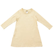 ワンピース 長袖 Aライン バックリボン ミニ丈 ショート丈 子供服 キッズ シンプル 無地 ラウンドネック かわいい 着まわし ヘビロテ 女の子 女児 子ども服 こども服 高学年 単色 ソリッドカラー 100cm 110cm 120cm 130cm 140cm