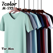 カットソー Tシャツ 半袖 シームレス 薄手 メンズ 紳士用 男性 トップス インナー Vネック カットオフ アウターに響きにくい シンプル 無地 単色 タイト フィット スリム 着回し おしゃれ かっこいい カジュアル デイリー 普段使い 大きいサイズ