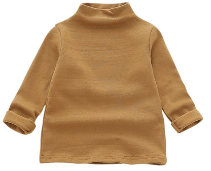 カットソー 長袖 Tシャツ ハイネック ロンT 子供服 イエロー バリエーション画像
