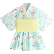 浴衣 2点セット 3点セット ワンピースタイプ セパレートタイプ 帯 子供 キッズ ベビー 女の子 ガールズ 花柄 フラワー フラミンゴ ウサギ 夏祭り 夕涼み会 納涼祭 花火大会 七夕 初節句 プレゼント 誕生祝い デザイン豊富 子供服