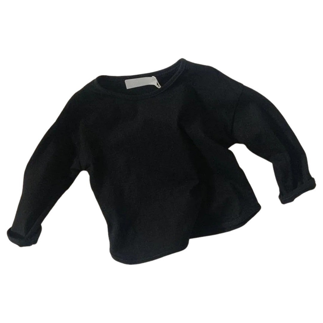 カットソー 長袖 ロングTシャツ 子供 キッズ ベビー 女の子 男の子 トップス ラウンドネック 無地 シンプル 着回し 合わせやすい 子供服