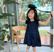 オールインワン つなぎ キッズ ベビー 子供 女の子 ノースリーブ 肩フリル ウイングショルダー 膝丈 ショートパンツ 無地 シンプル カジュアル おしゃれ かわいい お出かけ 女児 子ども こども 子供服