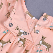 カットソー キッズ ベビー トップス Tシャツ ブラウス 長袖 襟 フリル アニマル かわいい おしゃれ 子供服 子供 女の子 幼児 赤ちゃん ベビー服
