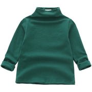 カットソー 長袖 Tシャツ ハイネック ロンT 子供服 キッズ トップス シンプル 無地 着まわし ヘビロテ カジュアル 通園 通学 女の子 男の子 女児 男児 子供用 子ども服 こども服
