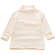 カットソー 長袖 Tシャツ ハイネック ロンT 子供服 キッズ トップス シンプル 無地 着まわし ヘビロテ カジュアル 通園 通学 女の子 男の子 女児 男児 子供用 子ども服 こども服