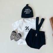 Tシャツ オーバーオール 単品 ベビー キッズ 子供服 男の子 女の子 トップス ボトムス 半袖 ブルマ サロペット サスペンダー ボーダー 縞々 ベビーウェア 赤ちゃん かわいい