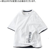 Tシャツ ラウンドネック クルーネック バイカラー 半袖 キッズ ジュニア 男の子 女の子 プリント ロゴ 無地 子ども服 夏服 かわいい 普段着 デイリー