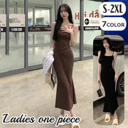 キャミワンピース レディース 女性 女子 大人女子 大きいサイズ ロングワンピース キャミソールワンピース キャミワンピ ロング タイト シンプル 無地 上品 かわいい おしゃれ