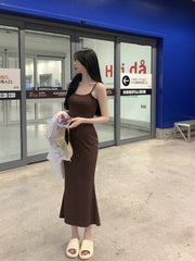 キャミワンピース レディース 女性 女子 大人女子 大きいサイズ ロングワンピース キャミソールワンピース キャミワンピ ロング タイト シンプル 無地 上品 かわいい おしゃれ
