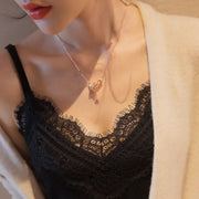 キャミソール レディース 女性 トップス インナー ノースリーブ 袖なし Vネック 肩紐調節可 レース シンプル お洒落 着回し 婦人服