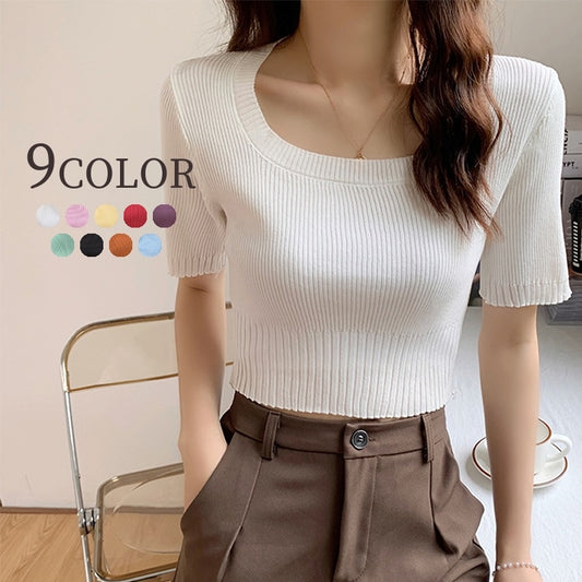 ニット 半袖 トップス レディース 女性 婦人服 商品画像